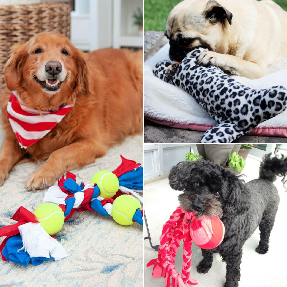 DIY Dog toys: Rope toy & treat dispenser! 